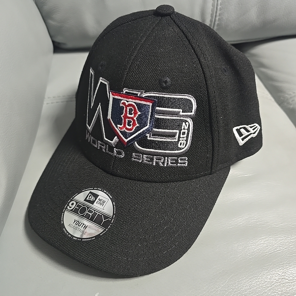 Boston Red Sox 2018 World Series Hat Strap Back New Era Youth OSFM Black